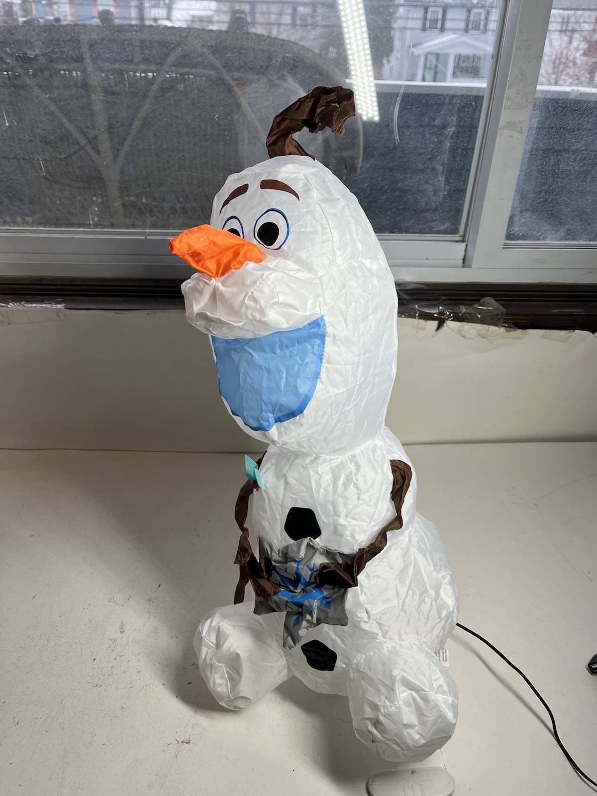 Gemmy Disney Magic Holiday Olaf Frozen Airdorable Airblown Inflatable Tabletop
