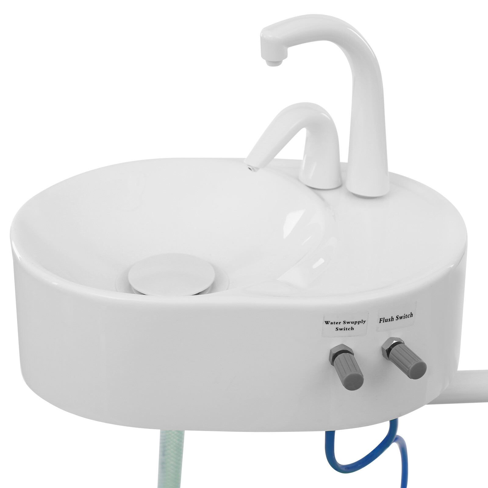 100kg Capacity Folding Mobile Chair LED Dental Chair Portable Dental Chair US