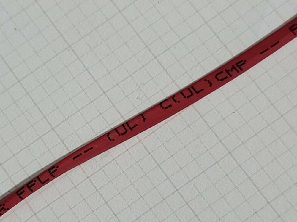 Carol E3502S 18/2C Solid Plenum Fire Alarm Wire Cable FPLP Red /100ft