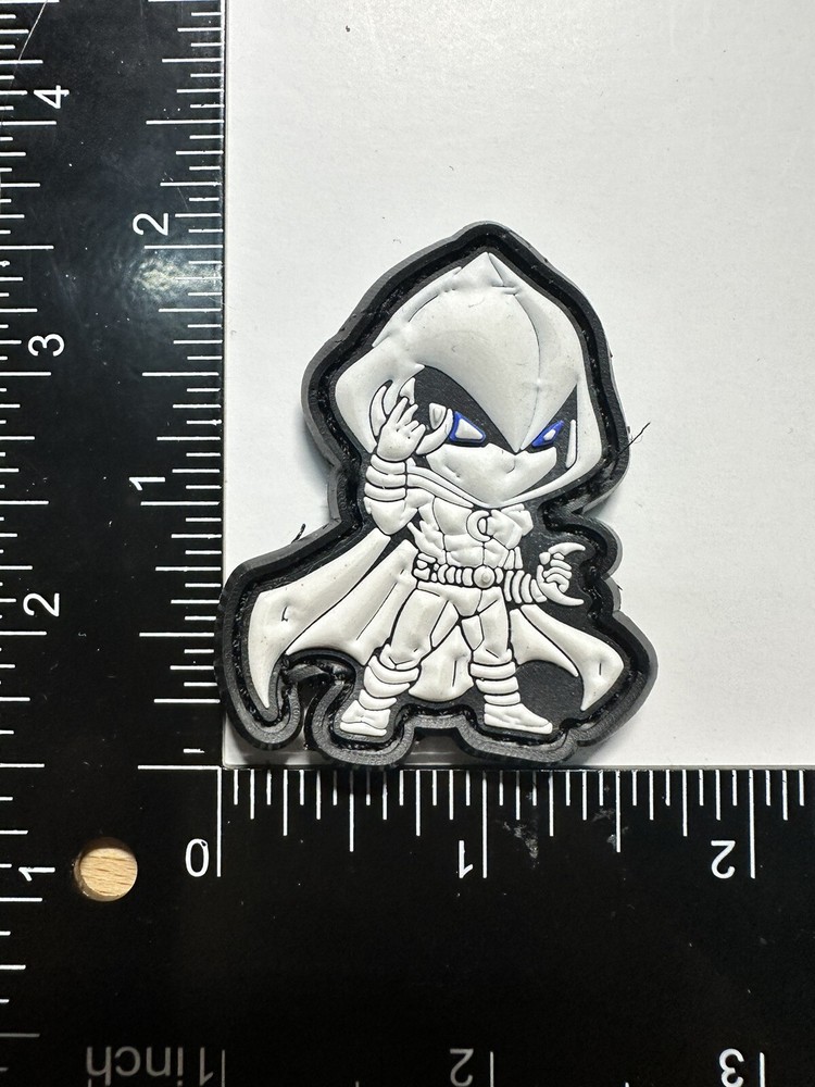 Moon knight marvel pvc rubber morale ranger eye patch Edc