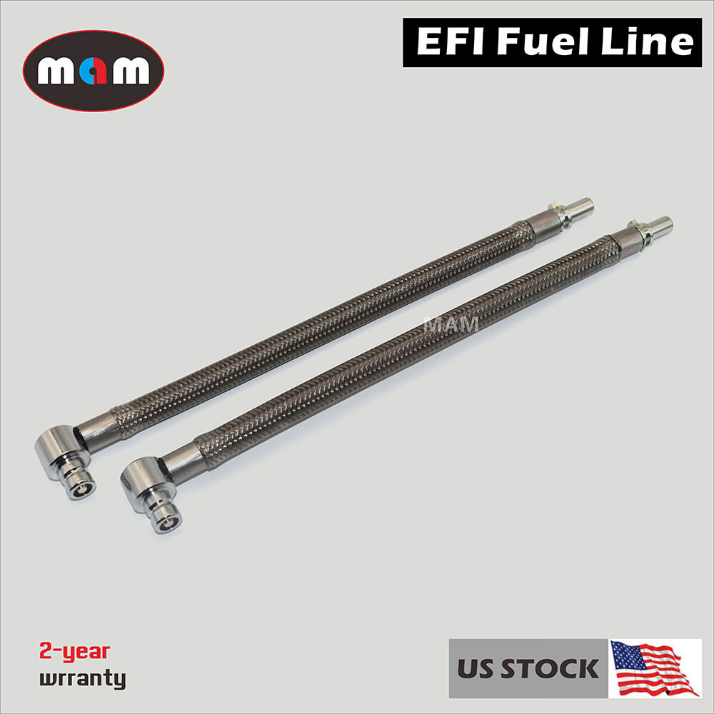 NEW 2PCS Stainless Upgraded EFI Fuel Line For Harley 07-21 Sportster XL883 1200