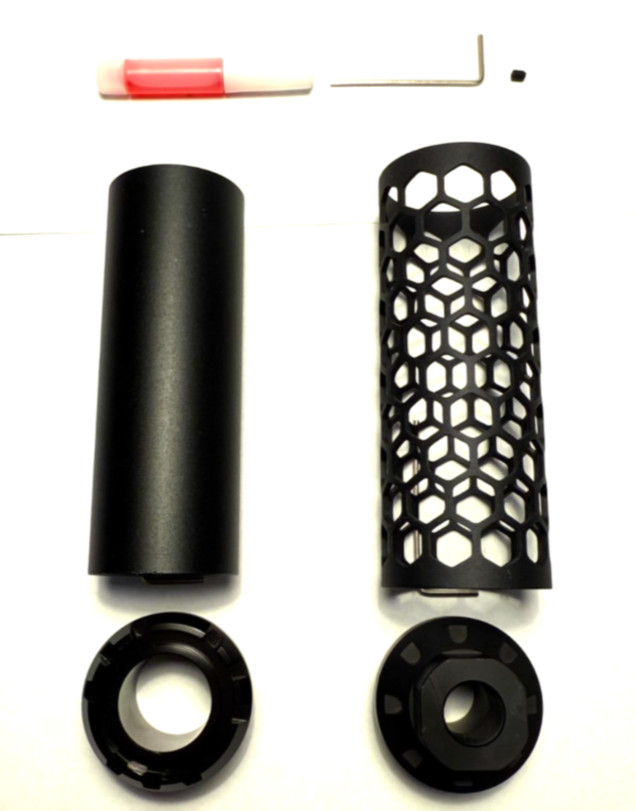 LETHAL ECHO 6" Muzzle Brake | Barrel extention 1/2*28 GBB AEG New Improved Ver.