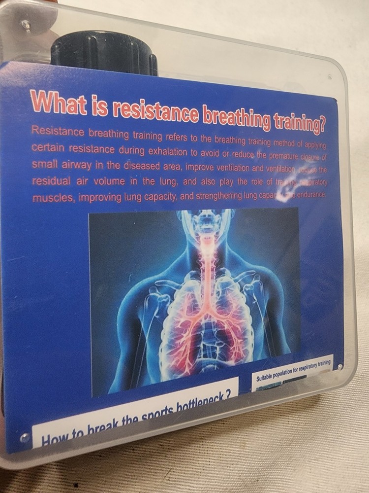 Oxyflow 2-Pcs Lung Trainer Breathing Portable for Enhance Respiratory Function