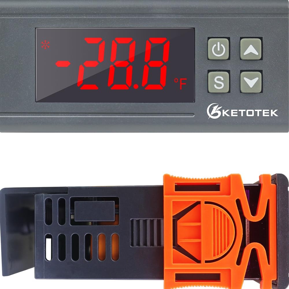 Digital Temperature Controller AC110V 10A 2m Waterproof Sensor | Heating