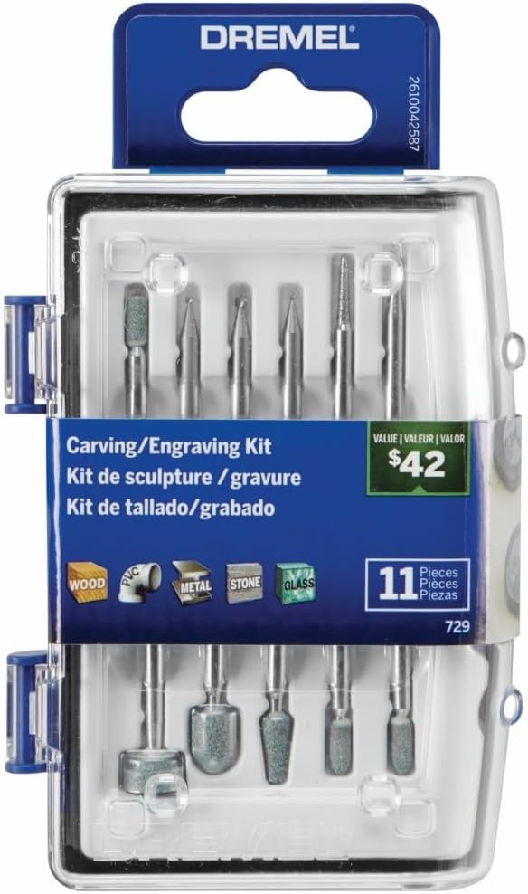 11-Piece Carving/Engraving Accessory Micro Kit