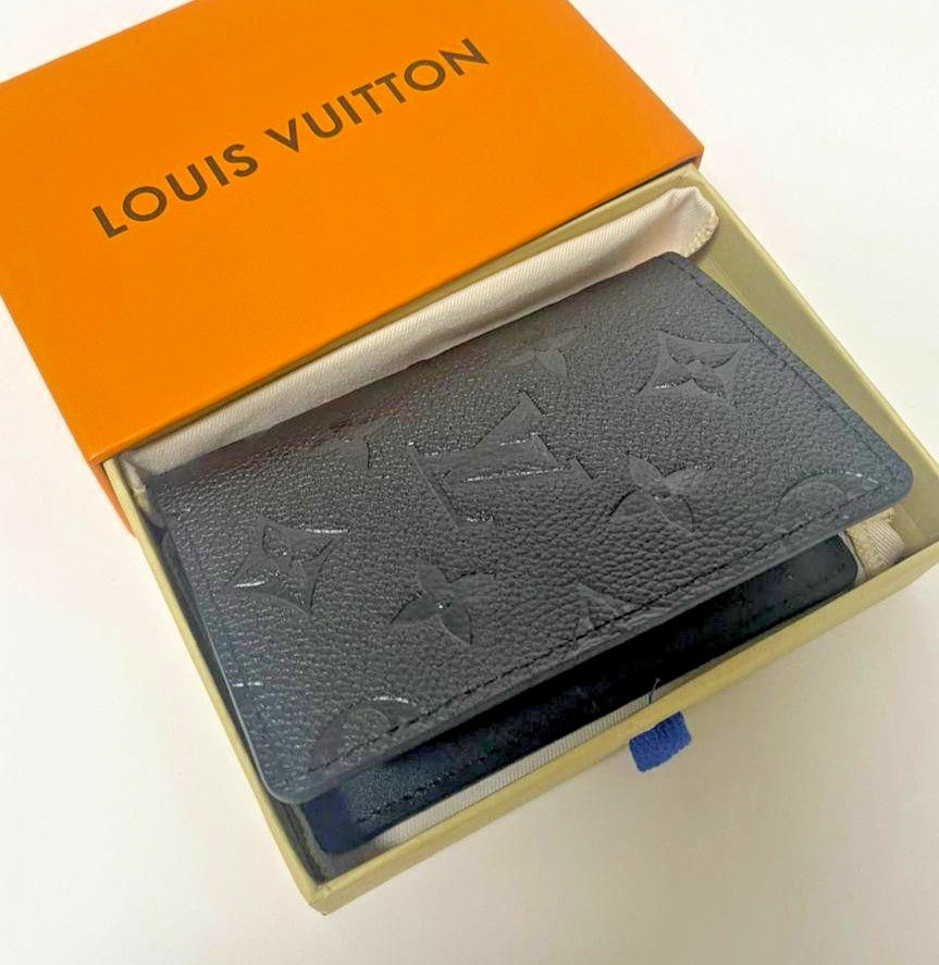 Louis Vuitton Pocket Organizer Black Monogram