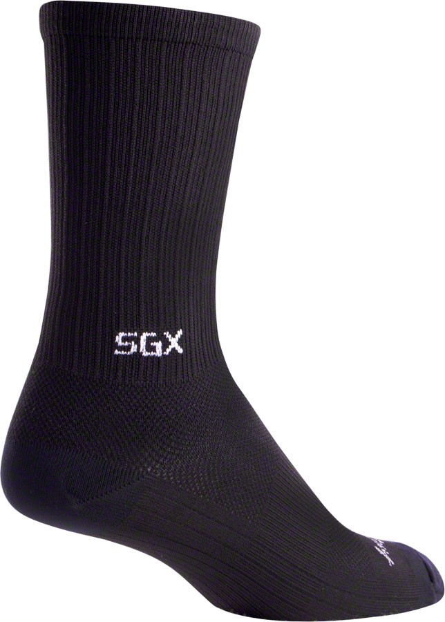 SockGuy SGX Compression Socks Large/XL Black