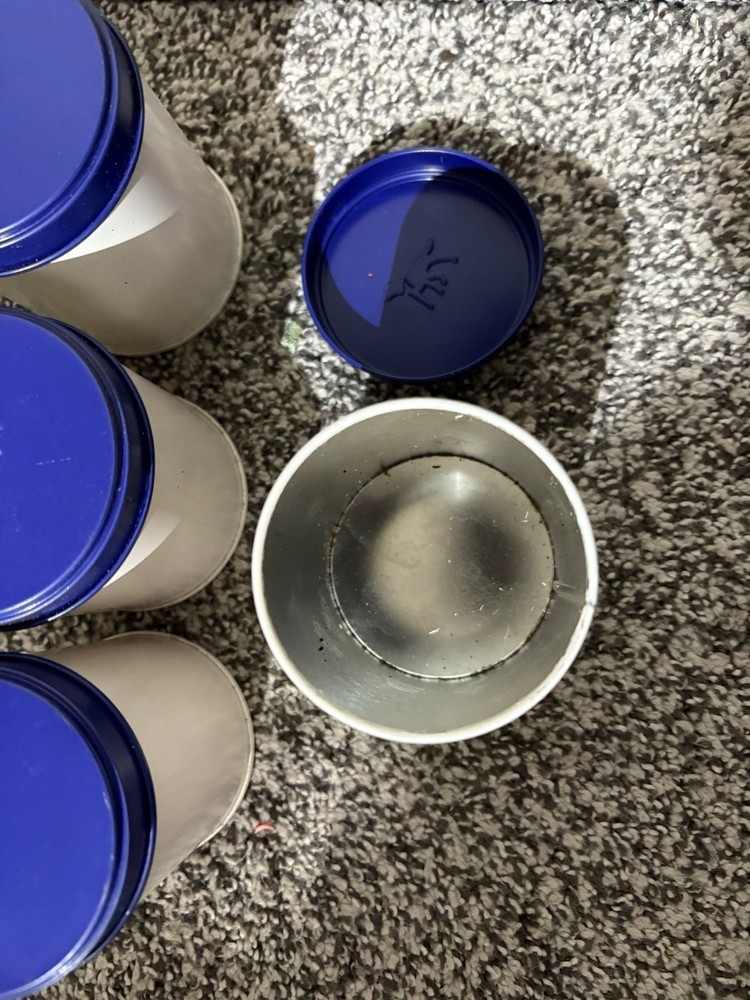 Metal Box Tins Rectangle Empty Storage 4 Pack Crafts Candle Making Container