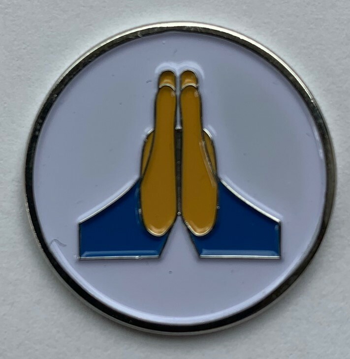 New Prayer Emoji Golf Ball Marker
