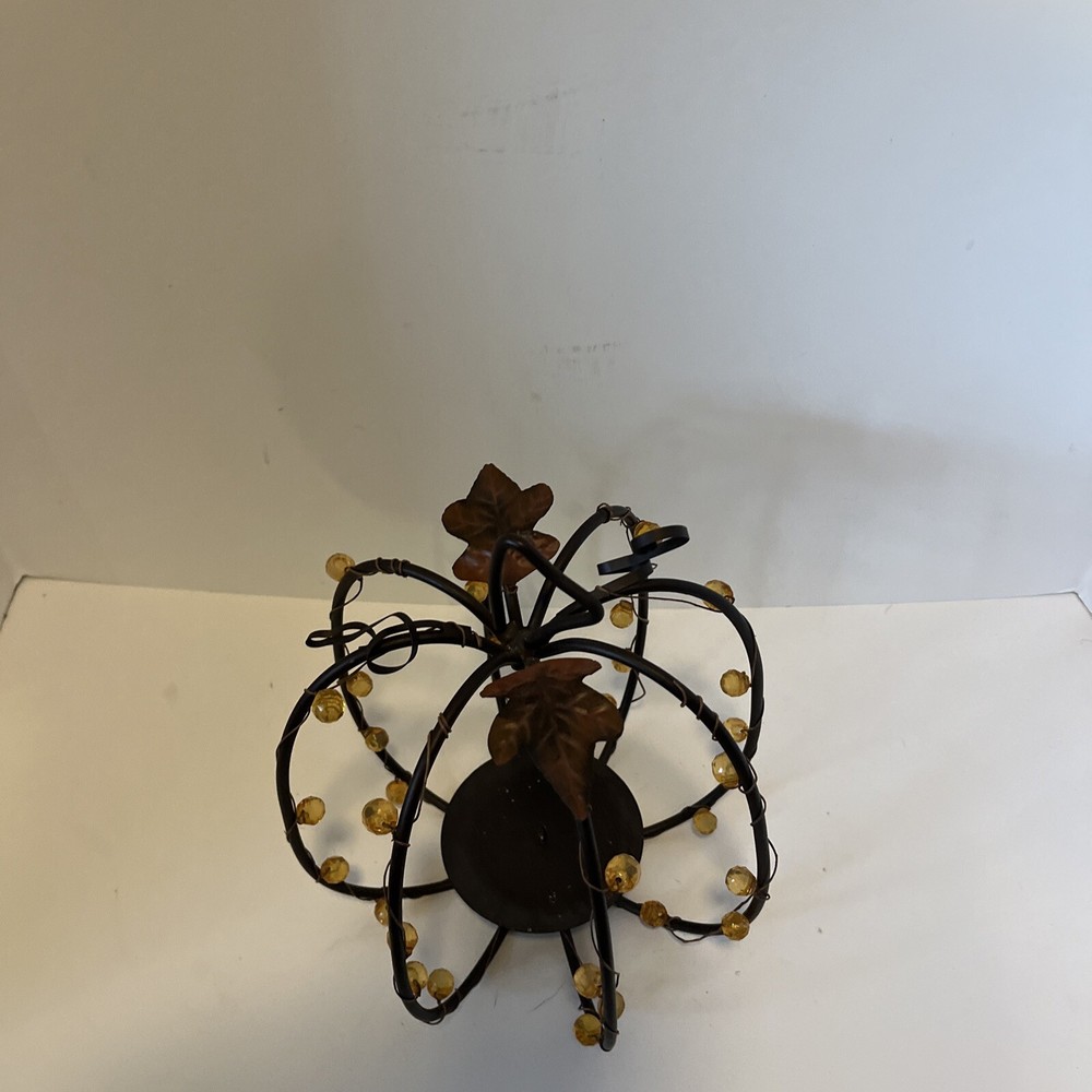 Metal Pumpkin Candleholder Home Decor FALL