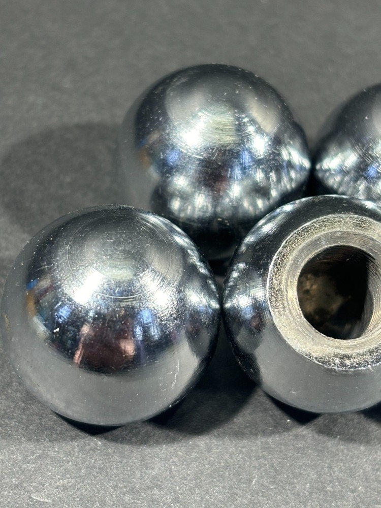 5- Square D Joystick Controller End Chrome Balls, Used, Free US Ship