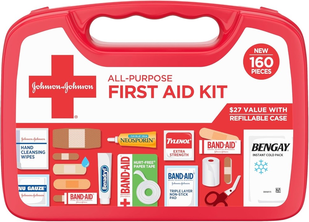 Portable Compact First Aid Kit for Minor Cuts, Scrapes, Sprains All purpose