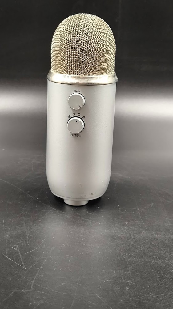 Blue Yeti Microphone Used Working Silver