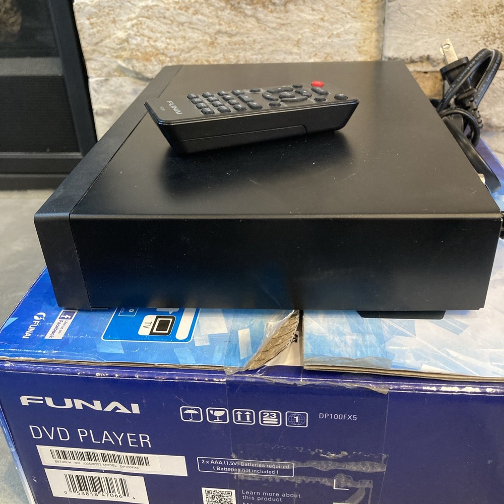 FUNAI DVD/CD Player Model #DP100FX5 Tested Works With Remote Original Box