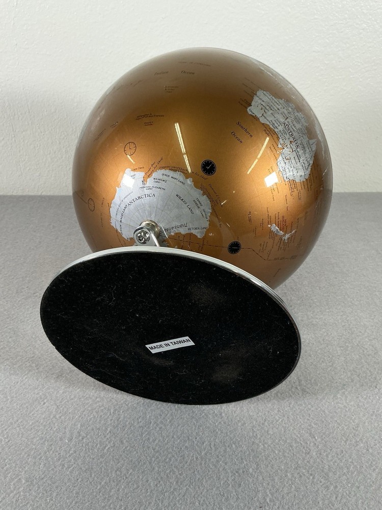 Drexel Heritage Two-Tone Gold/Silver Globe 12" Tall