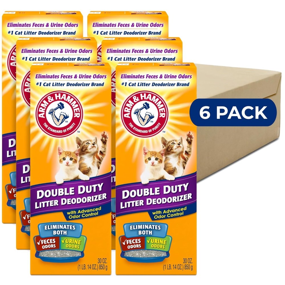 Multi-Purpose Cat Litter Deodorizer with Baking Soda, Odor Control & Fresh Scent