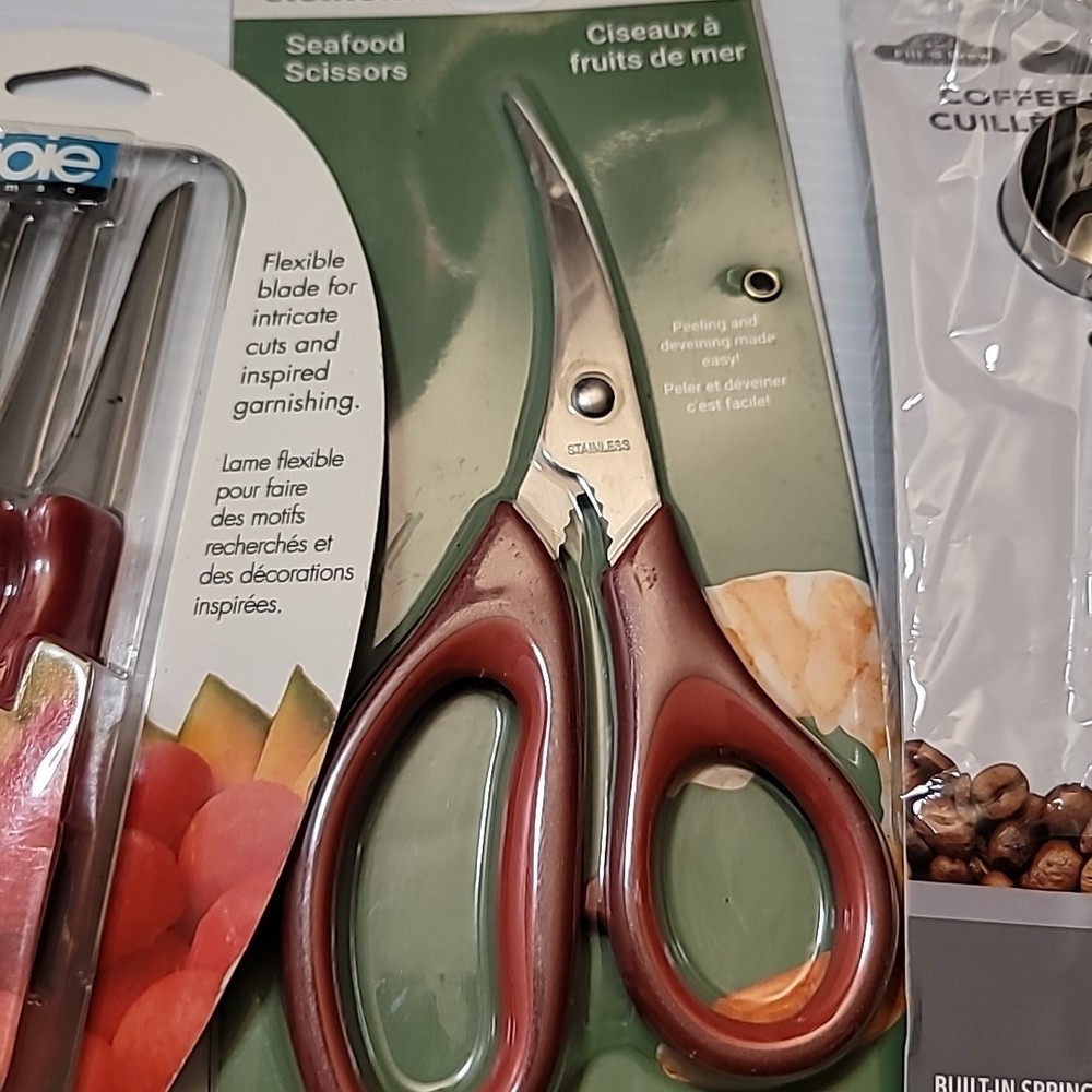 Kitchen Bundle Seafood Scissors Paring Knives Coffee Scoop Corkscrew
