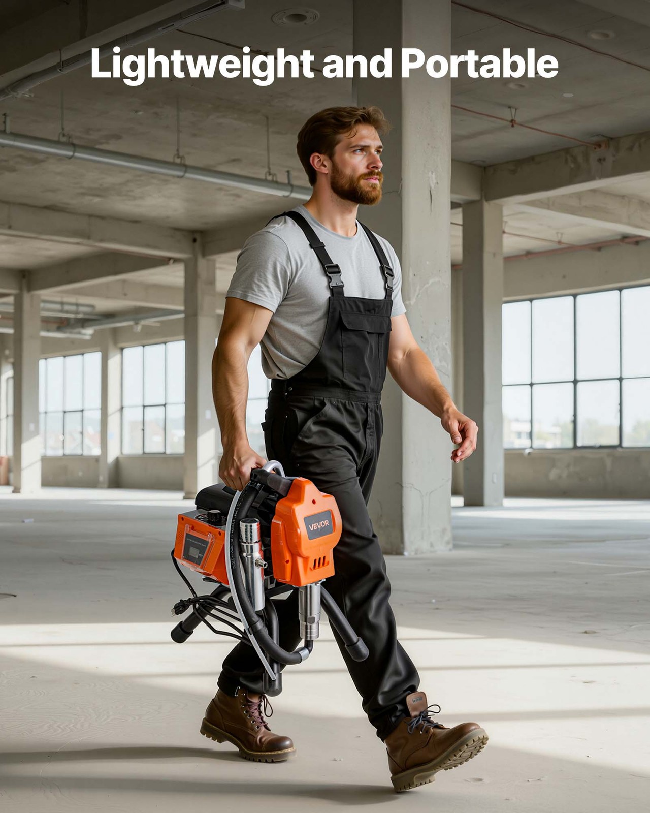 VEVOR Stand Airless Paint Sprayer Airless Sprayer 1500W 3300PSI for Apartments