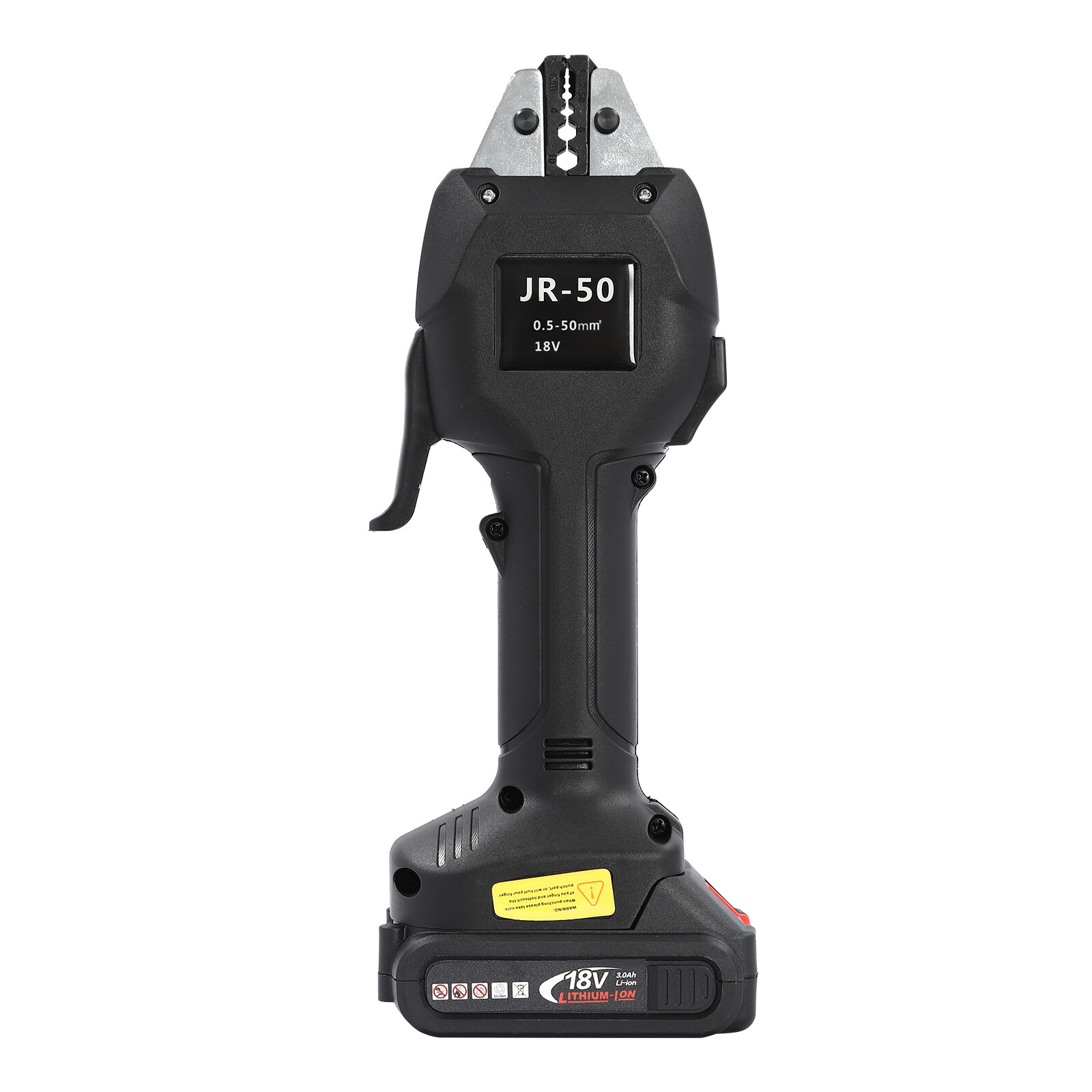 Electric Crimping Pliers Terminal Crimping Tool Rechargeable DC 18V/2Ah Black