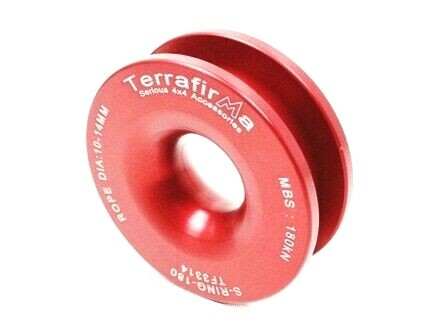 TERRAFIRMA RED WINCH ALLOY SNATCH BLOCK RING TF3314
