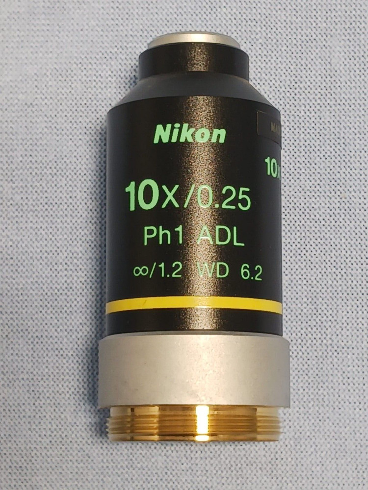 Nikon Eclipse TS100 10x/0.25 Ph1 ADL ∞/1.2 WD 6.2 Microscope Objective