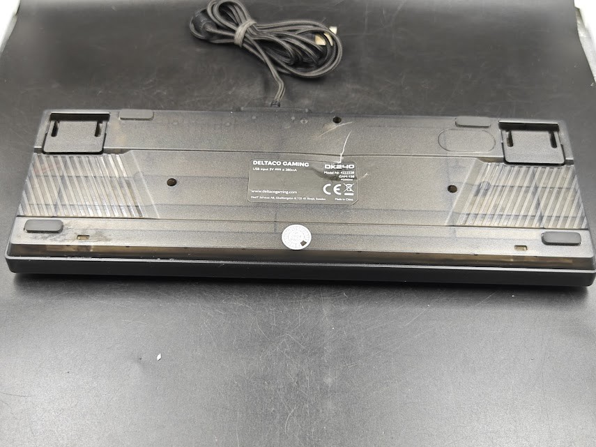 Deltaco Gaming DK240 Keyboard - Used, Cracked Case, Working