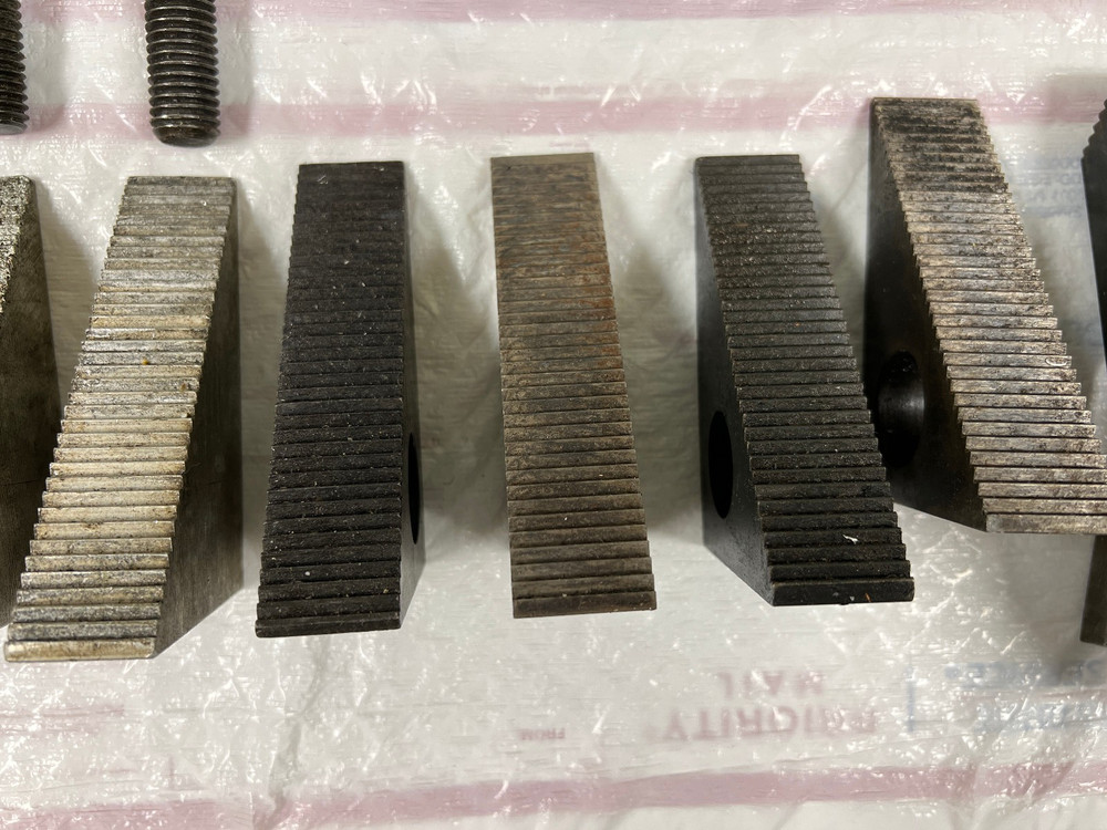 Mill Serrated Triangle Step Blocks & Hold Downs w/ T-Bolts Mill or Drill Tools