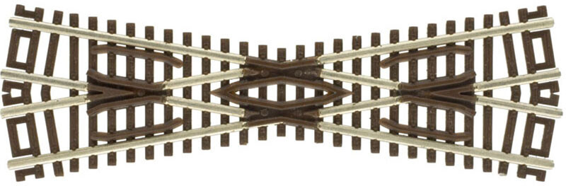 Atlas Z Scale Code 55 19-Degree Crossing Model Train Track