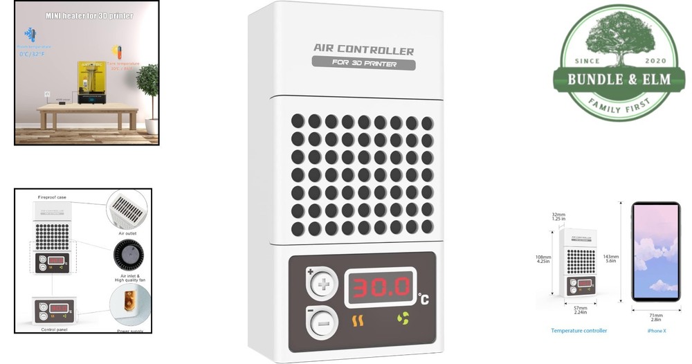 Mini Resin 3D Printer Heater Compact Temperature Controller for Cold Weather Use