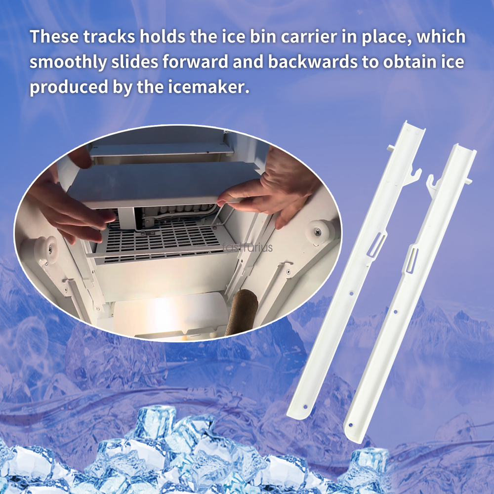 Replacement for Subzero Ice Bucket Slides - Left & Right 7014649 & 7014661