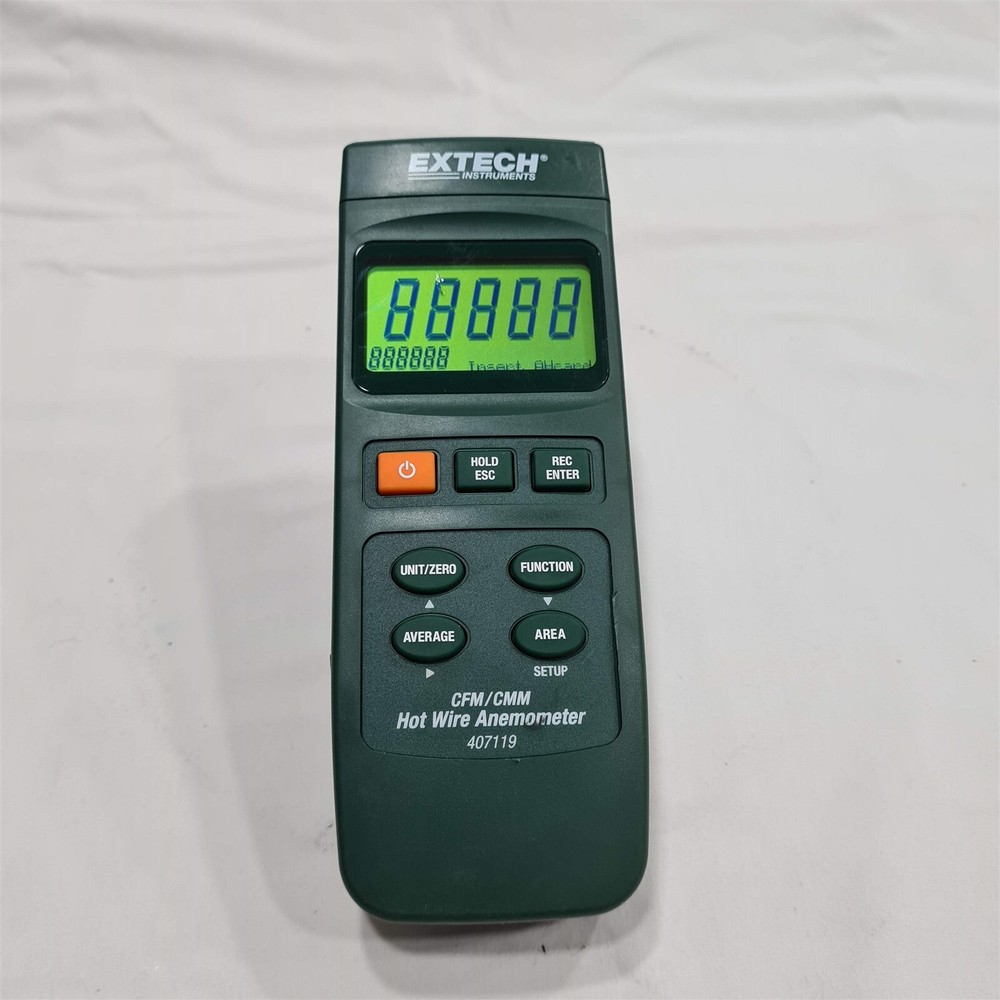 Extech Hotwire Anemometer Type 407119 without Probe. Made in Taiwan