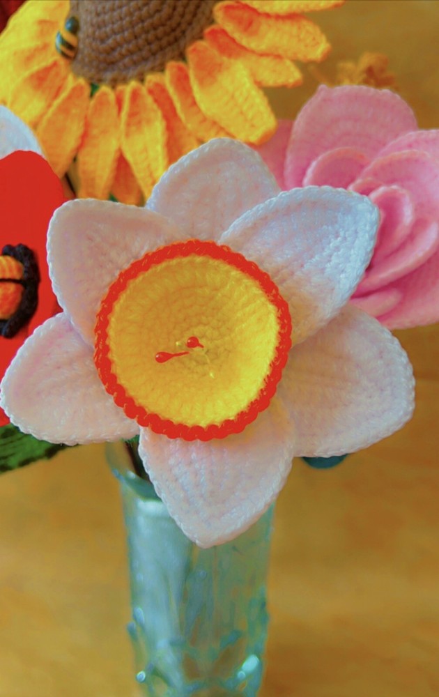 Crochet Floral Composition