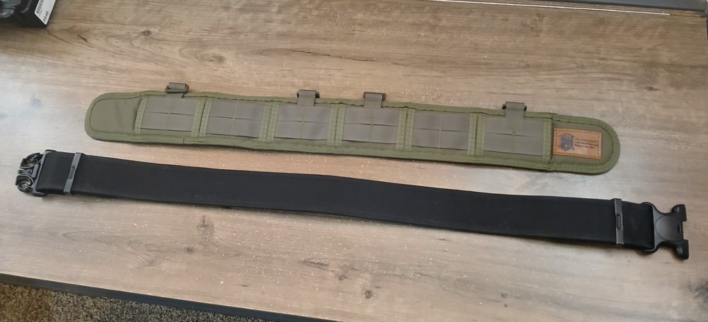 HSGI Slim Grip Slotted Padded Belt Olive Drab