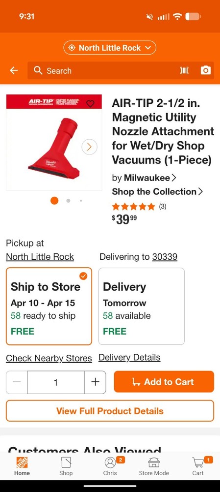 Milwaukee Magnetic Utility Nozzle