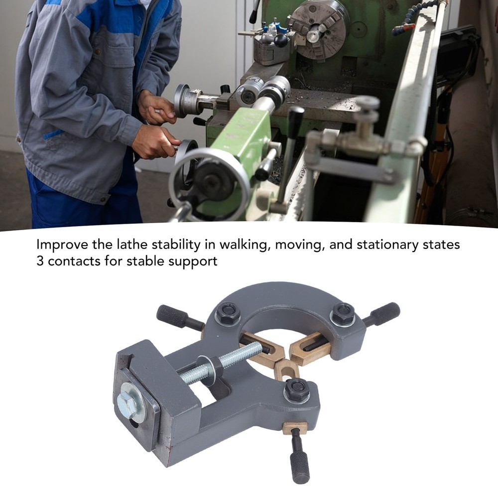 220x750 Mini Lathe Fixed Stabilizer Machine Tool Center Frame Metal Steady WT