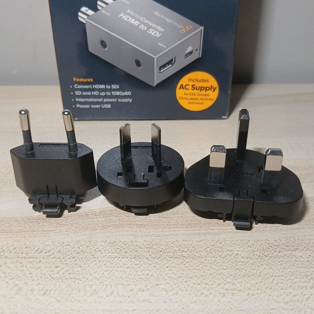Blackmagic Design Converter Micro Converter HDMI to SDI Missing USA Plug