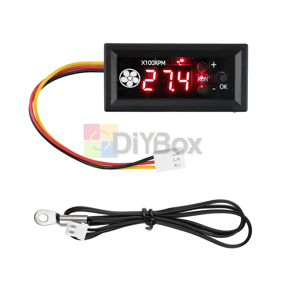 12V 3A 4-Wire PWM PC CPU Digital Fan Temperature Control Speed Controller Module