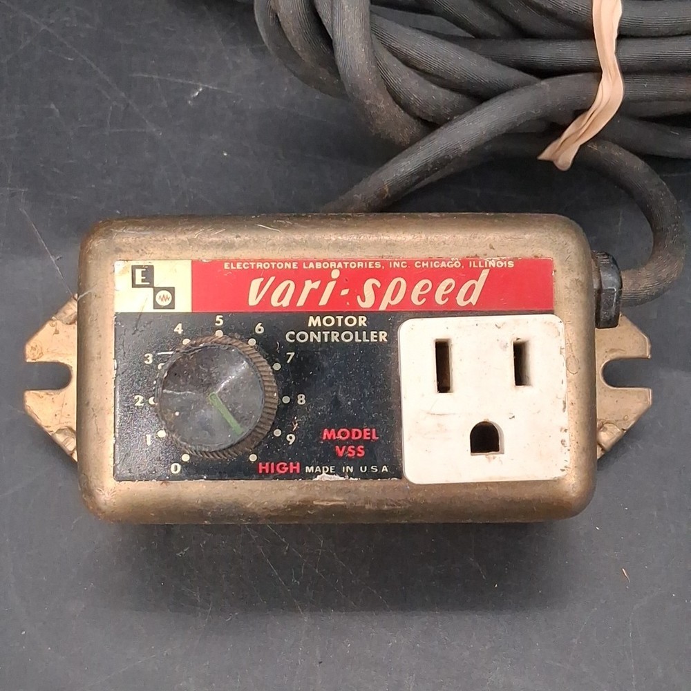 Vintage Electrotone Laboratories Model VSS Vari-Speed Motor Controller 7.5Amp