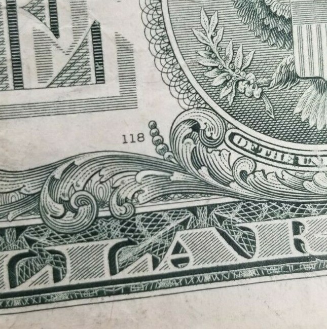 2003 $1FRN Funny Fancy Serial # 6 1's 17941111 AND ERROR NOTE