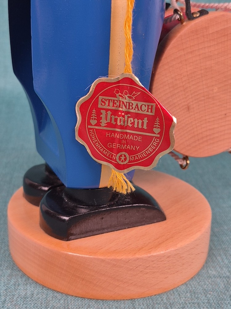 Steinbach Nutcracker Drummer ~ Hand Crafted in Germany ~ 12" Tall No Box