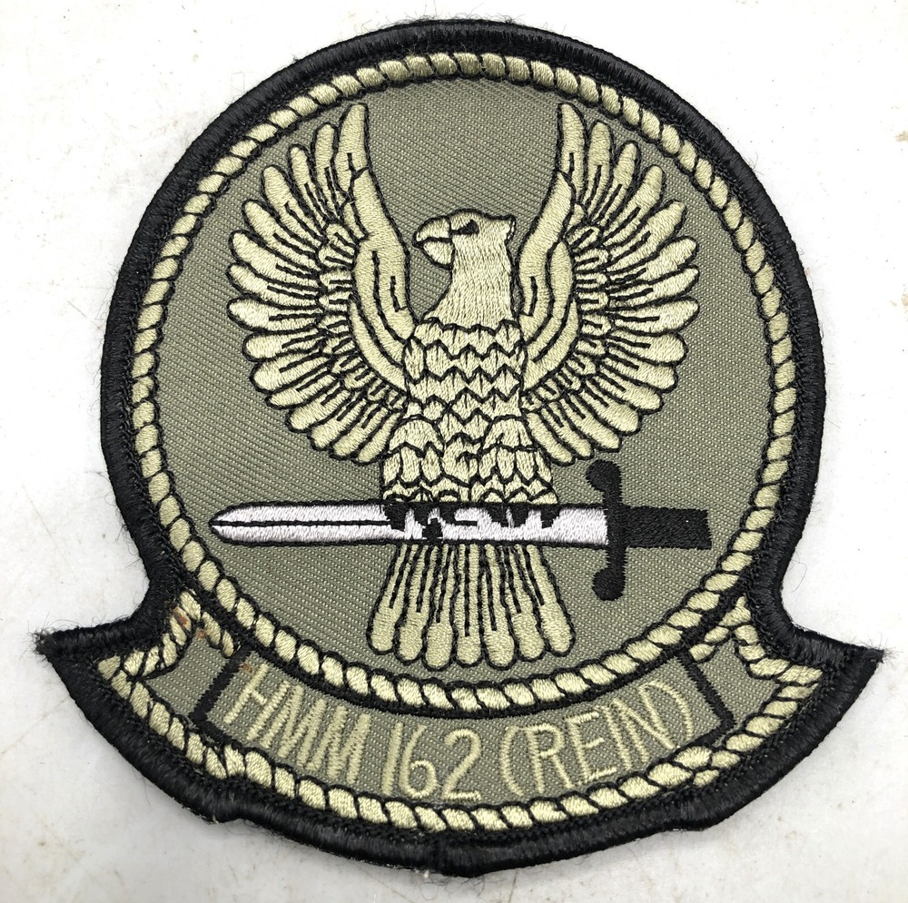 HMM-162 Golden Eagles Hook & Loop Patch OD Green