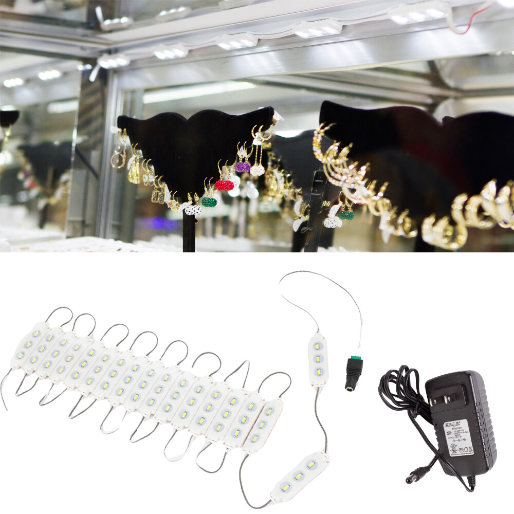 Showcase Display LED Light Module 5ft 10ft 15ft 20ft + UL Listed Power