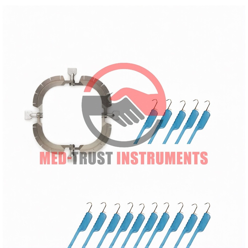 Lone Star Surgical Retractor Ring with 10 Hooks Surgical Instruments Set