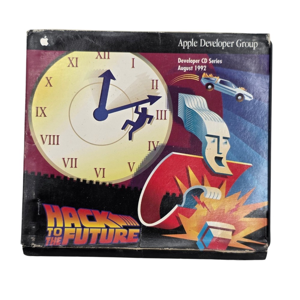 1993 Apple Developer CD “Hack to the Future” Aug Vintage Mac Scratch-Free