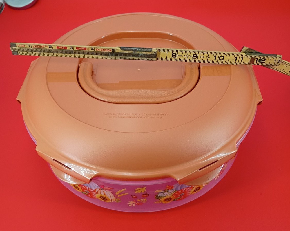 LocknLock Floral Pattern Plastic Microwave Oven Cookware 2.5qt