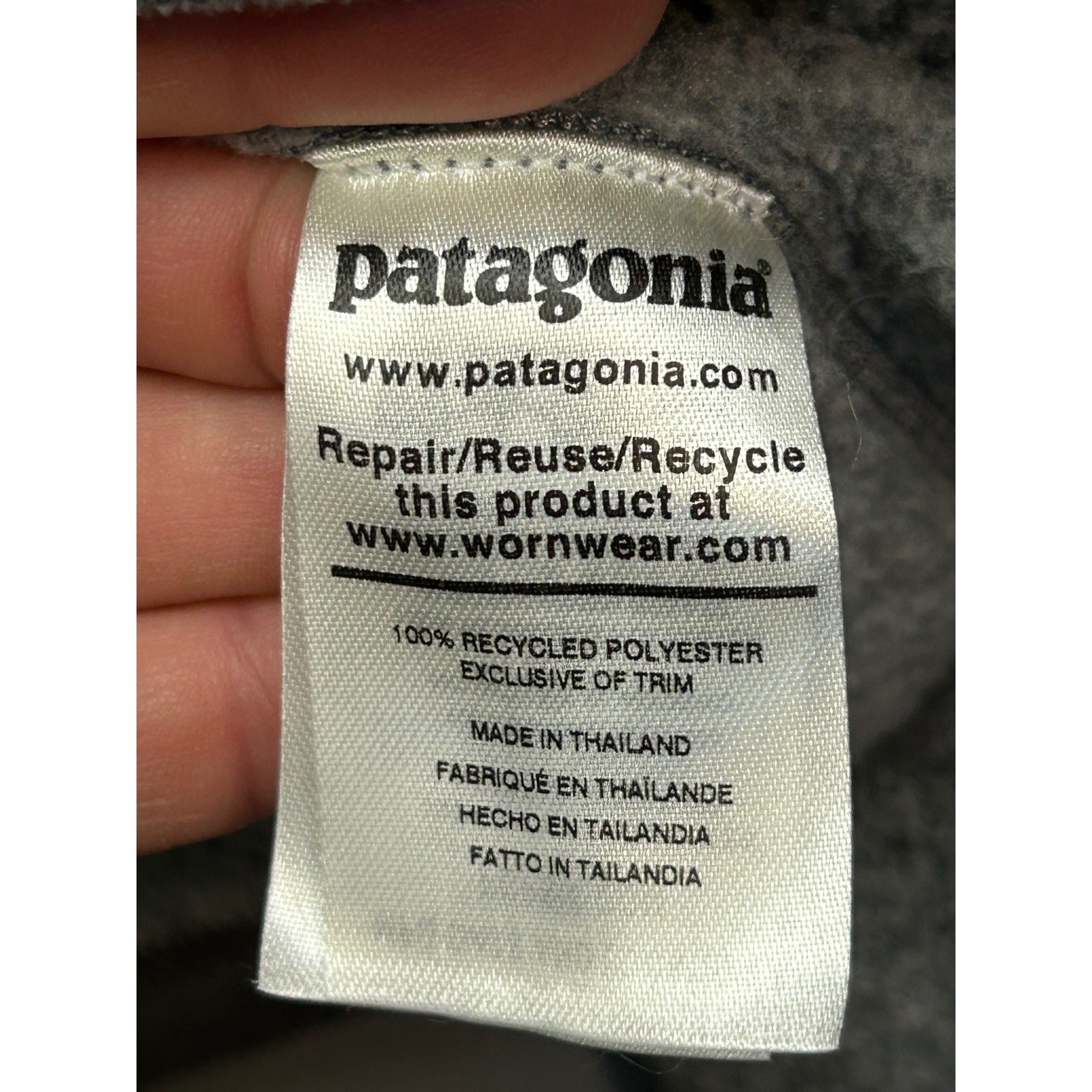 Patagonia Better Sweater Mens Small Gray Fleece 1/4 Zip Outdoor