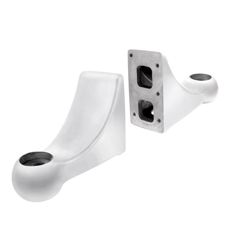 Pair L-Shape Headlight Brackets for Peterbilt Hood Side Headlamp Mount