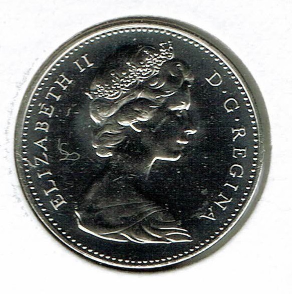 1975 Proof-like Canada QEII & Beaver Five Cent Nickel!