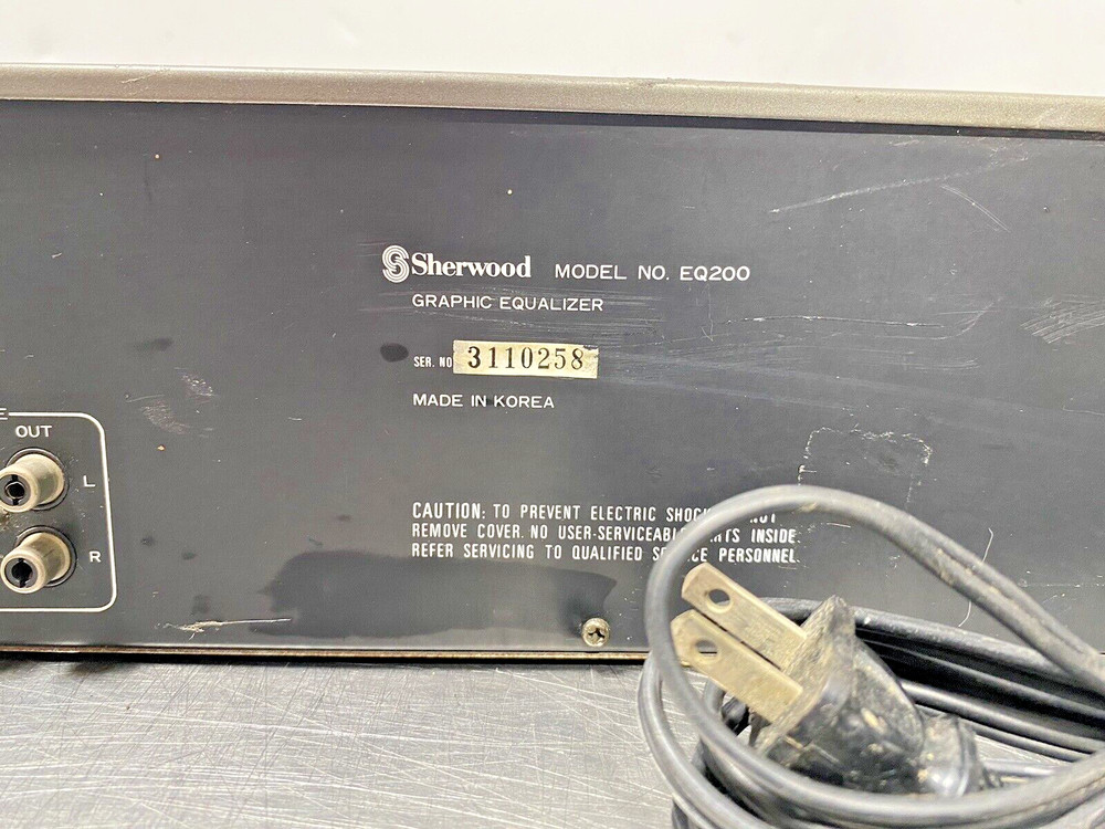 Sherwood EQ-200 Stereo Graphic Equalizer /Tested