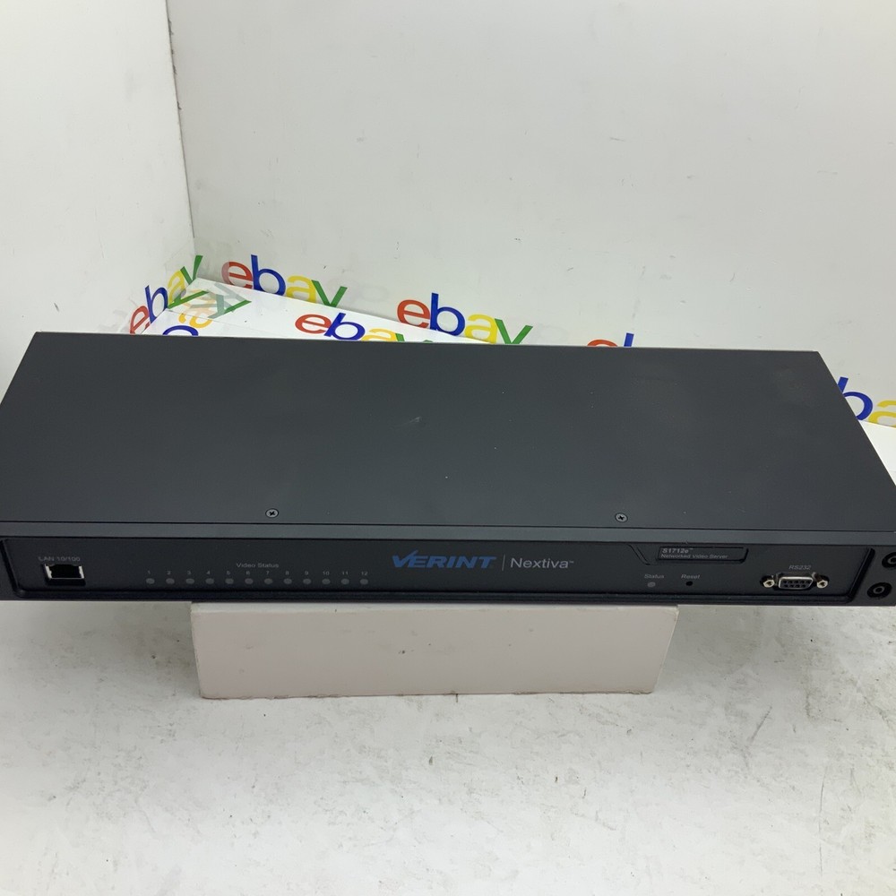 Verint Nextiva S1712E 12-Port CCTV Networked IP Video Server Encoder S1712e-T 👍